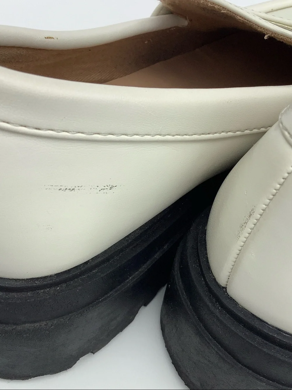 Britney Paris White Platform Loafers With Lug Soles Size 7 A New Day